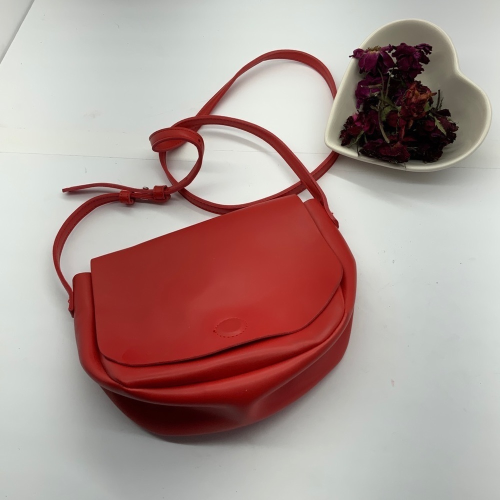 Gap crossbody Red faux leather purse